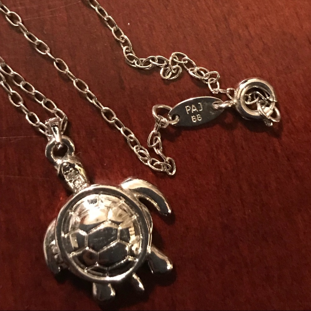 PAJ (prime art jewelry) Silver turtle necklace